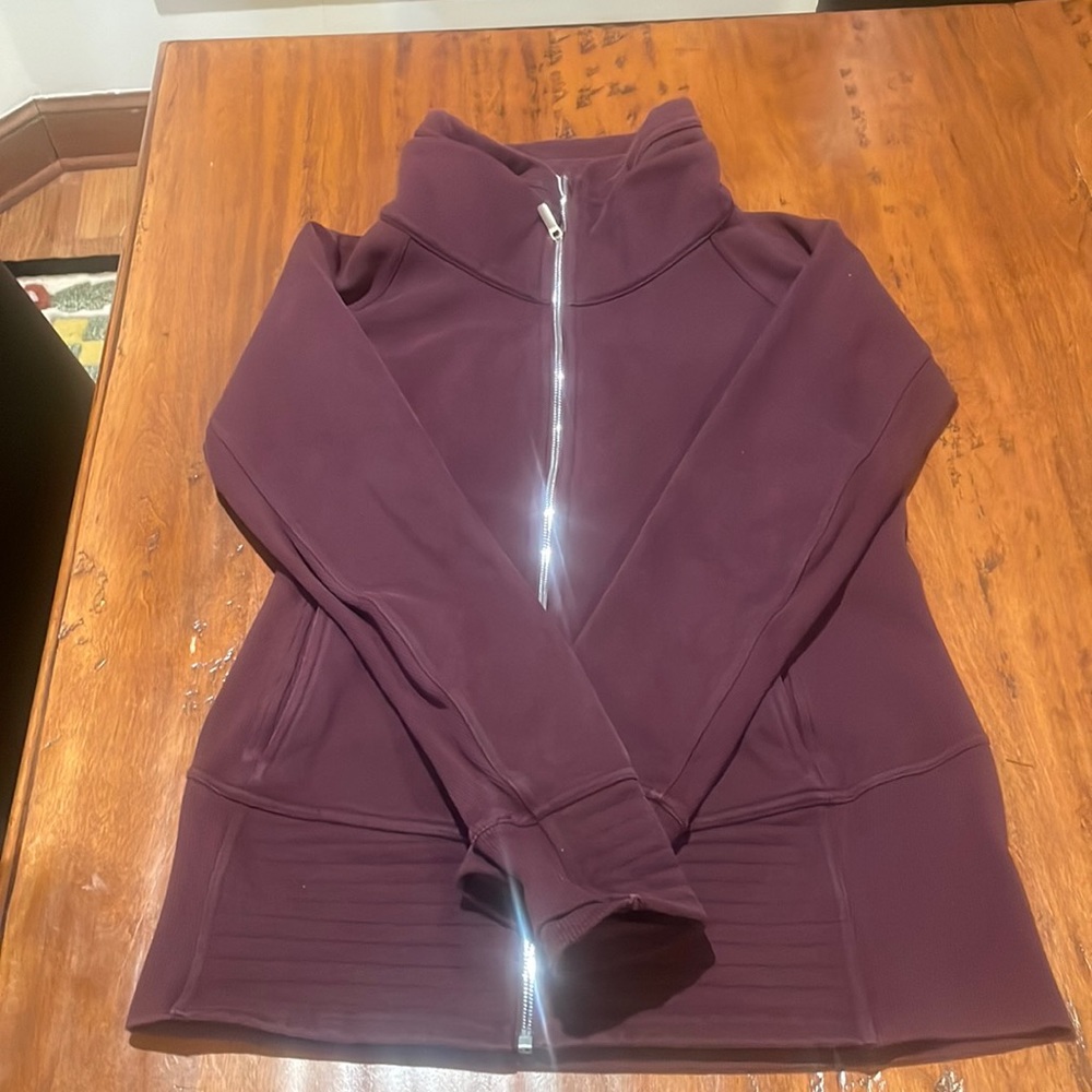 Lululemon long fitted fleece cotton jacket